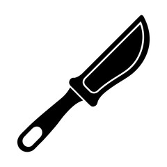 Obraz premium Sharp blade utensil kitchen tool cutlery instrument equipment silhouette