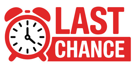  "Last Chance" Final Countdown Sale & Offer Alarm Clock Icon