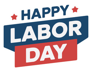 Happy Labor Day USA Patriotic Banner & Celebration Graphic