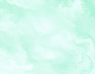 Serene Mint Watercolor Wash Abstract Texture Background with Subtle Variations.