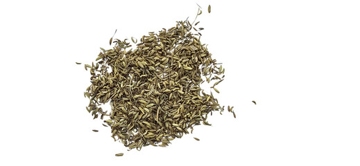Pile of Fennel Seeds PNG Isolated on Transparent Background