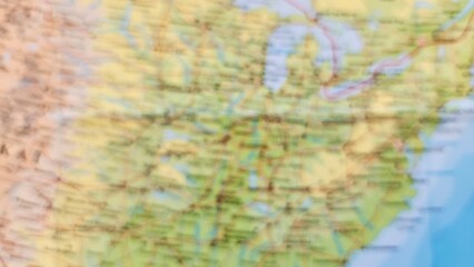 Fototapeta premium America map with blur concept, for background or wallpaper