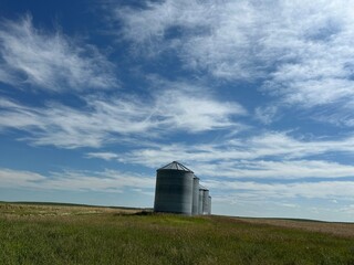 grain elevator in the countryside