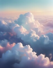 Beautiful blue sky with clouds. Nature background. 