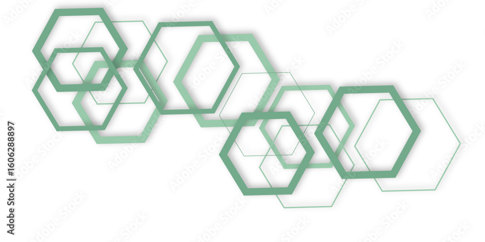 Poster abstract colorful modern 3d out color line cube hexagon design technology honeycomb texture vector b