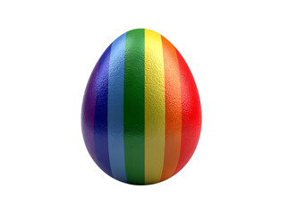 Rainbow easter egg pride lgbt celebration festive, Isolated On White, Transparent Background, Png
