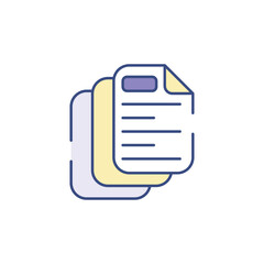 Fototapeta premium Files icon design with white background stock illustration