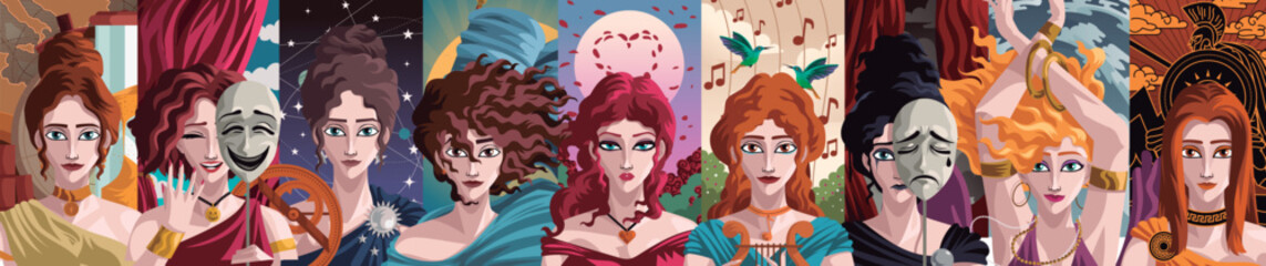 greek mythology nine muses goddess of inspiration