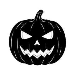 halloween pumpkin isolated on white