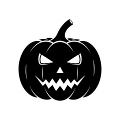 halloween pumpkin isolated on white