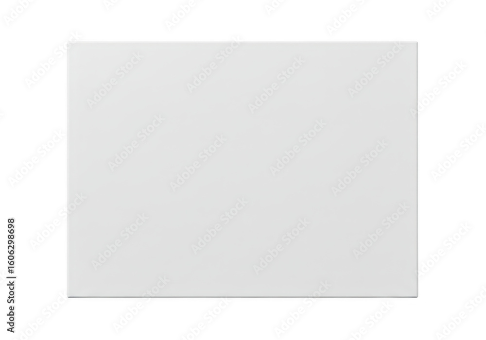 Poster a clean blank white square with a subtle shadow isolated on a transparent background for design purp