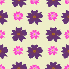 seamless background with flowers.