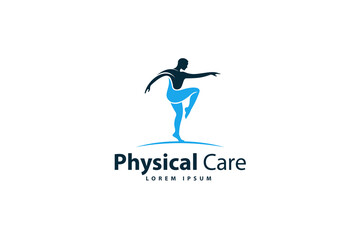 Physical therapy logo design template