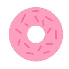 women's day pink donut vector