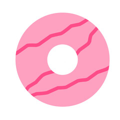 women's day pink donut vector