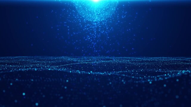 Digital cyberspace particles data network connections concept Abstract digital space background. cyberspace particles and Digital data network connections concept. streams data, futuristic cityscape