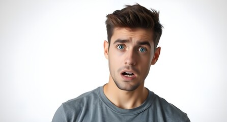 Obraz premium portrait of a young man with angry expression