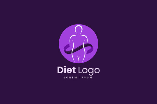 Diet logo design template