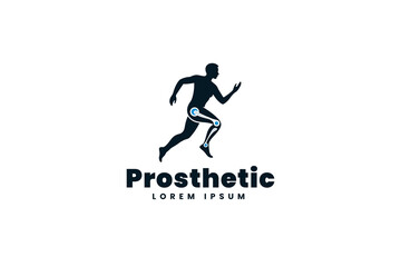 Obraz premium prosthetic logo design template