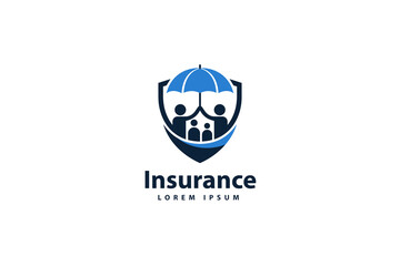 Insurance logo design template