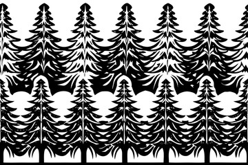 Obraz premium seamless pattern with trees