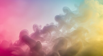 Abstract Pastel Smoke Swirls: Dreamy, Ethereal Background Texture