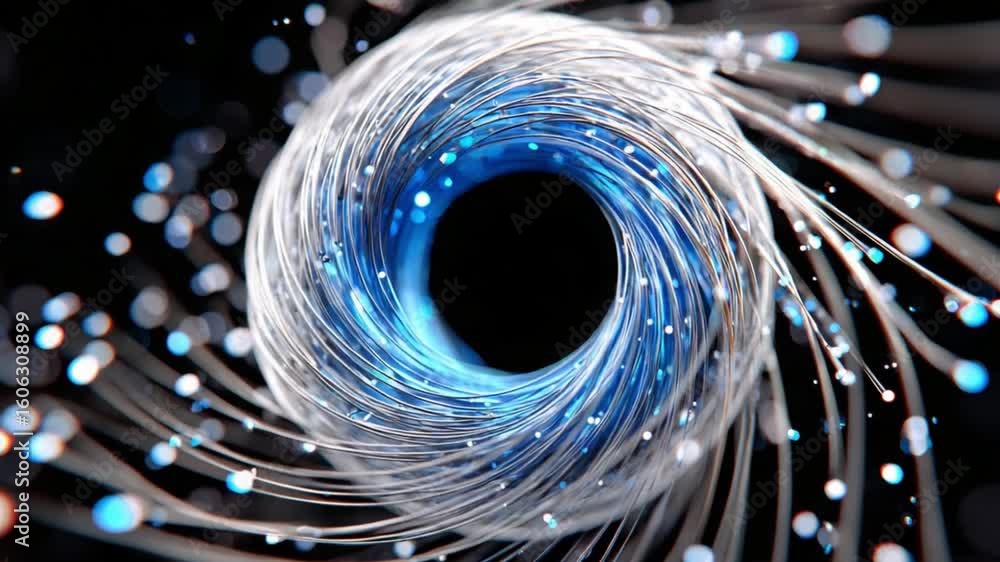 Poster abstract vortex of light and energy: a mesmerizing abstract representation of a swirling vortex, dep