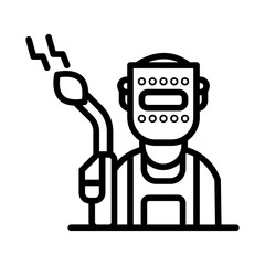 Welder avatar coloring page 