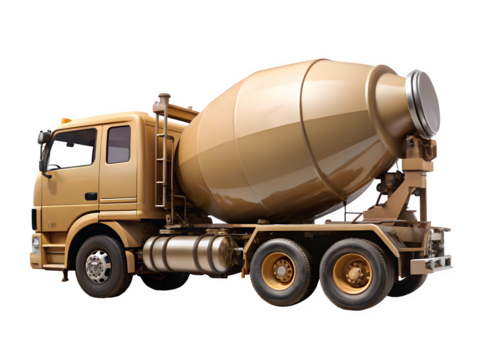 Professional concrete mixer truck ready for construction projects and heavy-duty site work