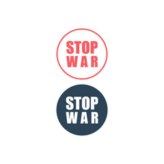 Stop war vector illustration icons set
