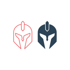 Armor Helmet vector illustration icons set