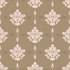 seamless floral pattern, damask, flower ,floral ,decoration, wallpaper, background 