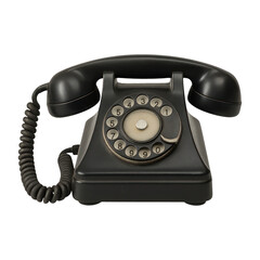 PNG Vintage rotary dial telephone