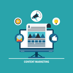 Content marketing concept