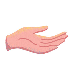 hand open palm