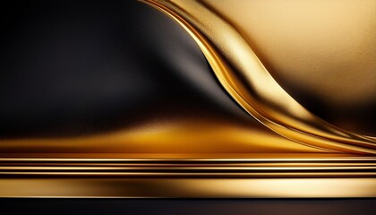 elegant background, with gold and dark colors, with smooth surface, for a product presentation 01