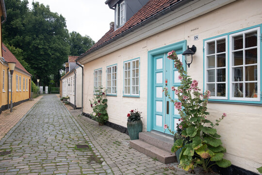 The beautiful houses in Maribo, Denmark
