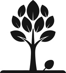 Obraz premium Tree with leaves.