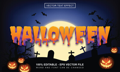 Halloween editable text effect