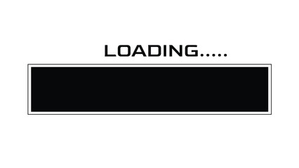 Loading Bar simple illustration. vector illustration