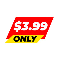 $13.99 only png, red colour square , clean sticker shape, graphic price label