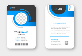 Corporate modern professional business id card design