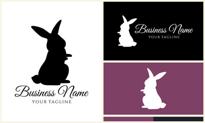 Rabbit Logo Design Variations. (2)