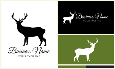 Obraz premium Deer Logo Design Variations. (40)