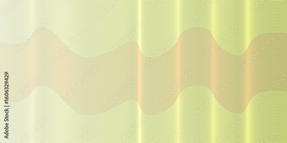 Poster abstract wavy line background with smooth gradient colors and a central blue dot. the design feature