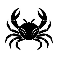 Crab sea life ocean animal seafood crustacean aquatic vector art silhouette