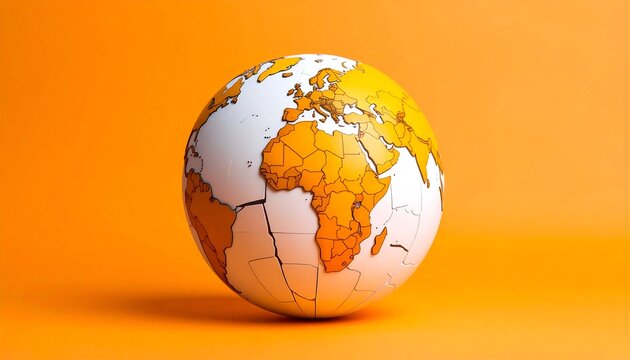 3D globe of world map - Powered by Adobe