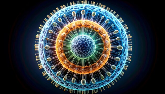 3D Illustration of a virus