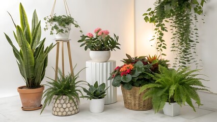 flowers on the windowsill