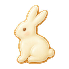 PNG Cute rabbit cookie illustration